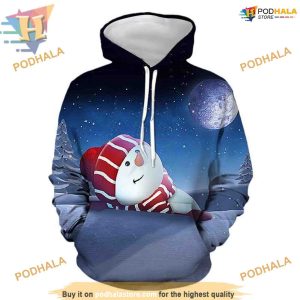 Snowman 3D Christmas Hoodie, A Funny Xmas Gift