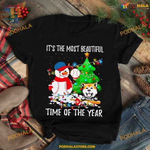 Snowman Baseball Christmas Shirt, Family Christmas Shirt Ideas