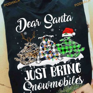 Snowmobiles Christmas Wish Shirt, Adventurous Family Christmas Shirt Ideas