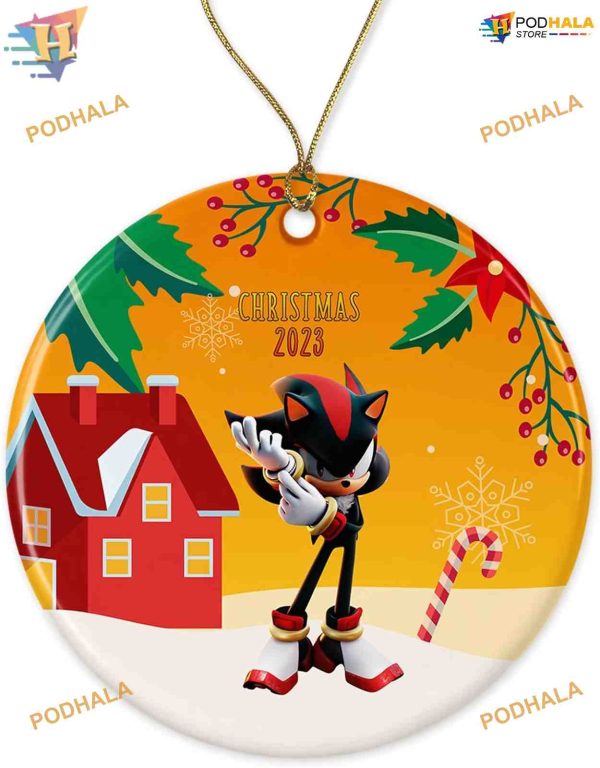Sonic 2023 Ceramic Ornament Christmas Gift, Family Tree Decoration