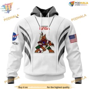 Space Force NASA Astronaut NHL Arizona Coyotes Hoodie 3D Personalized Arizona Coyotes 1