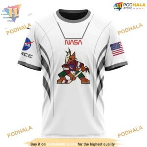 Space Force NASA Astronaut NHL Arizona Coyotes Hoodie 3D Personalized Arizona Coyotes 3