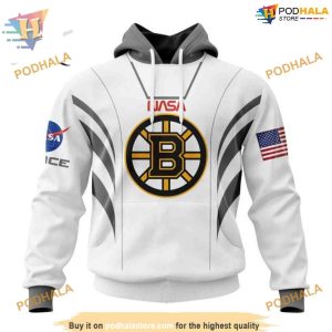 Space Force NASA Astronaut Special Personalized NHL Boston Bruins Hoodie 3D 1