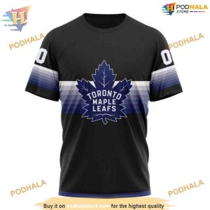 Special Black And Gradient Design NHL Toronto Maple Leafs Hoodie 3D 3