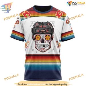 Special Design For Dia De Los Muertos NHL Calgary Flames Hoodie 3D 3