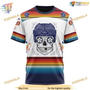Special Design For Dia De Los Muertos NHL Toronto Maple Leafs Hoodie 3D 3