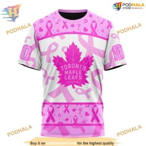 Special Pink October Breast Cancer Awareness Month NHL Toronto Maple Leafs Hoodie 3D 3