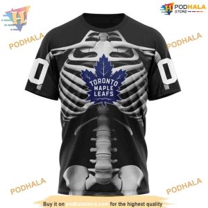 Special Skeleton Costume For Halloween NHL Toronto Maple Leafs Hoodie 3D 3