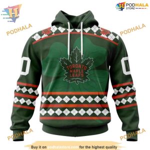 Specialized Unisex Toronto Maple Leafs Hoodie St Patrick's Day NHL 3D Kits