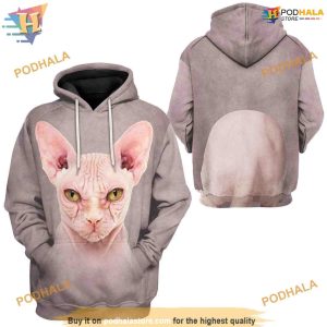 Sphynx Cat Costume Full All Over Printed 3D Hoodie Sweatshirt 1