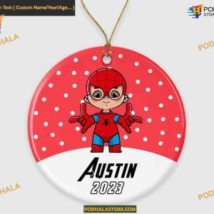Spiderman Christmas Hero Marvel 2023 Ornaments, Personalized Family Ornaments