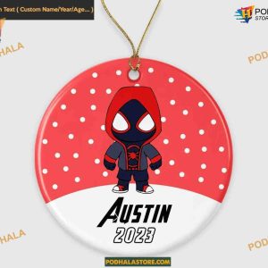 Spiderman Superhero Celebration, Personalized Family Christmas Ornaments
