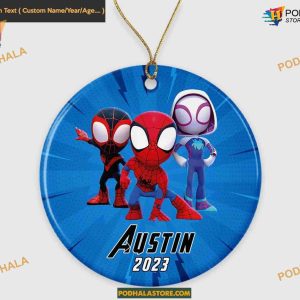 Spiderman and Friends Superhero 2023 Ornament, Personalized Family Christmas Ornaments