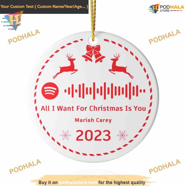 Spotify 2023 Personalized Ornaments, Family Christmas Tree Decor