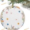 Spring Floral 2023 Ornament, Personalized Family Christmas Ornaments