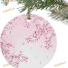 Spring Floral Cherry Blossoms Ornament, Custom Family Ornaments