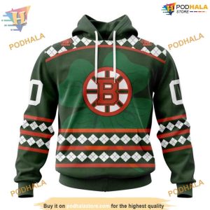 St Patrick's Day Celebration NHL Boston Bruins Hoodie 3D Festive Apparel 1