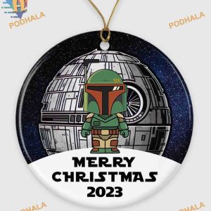 Star Wars 2023 Boba Fett Christmas Ornament, Personalized Family Gift