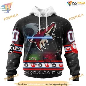 Star Wars Design NHL Arizona Coyotes Hoodie 3D Custom Arizona Coyotes Sci Fi Apparel 1