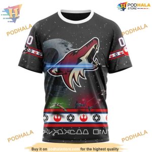 Star Wars Design NHL Arizona Coyotes Hoodie 3D Custom Arizona Coyotes Sci Fi Apparel 3