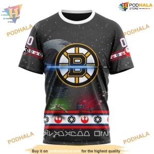 Star Wars Design Special Personalized NHL Boston Bruins Hoodie 3D Sci Fi Themed Merch 3