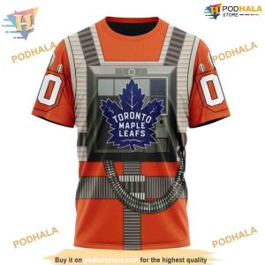 Star Wars Rebel Pilot Design Custom NHL Toronto Maple Leafs Hoodie 3D 3