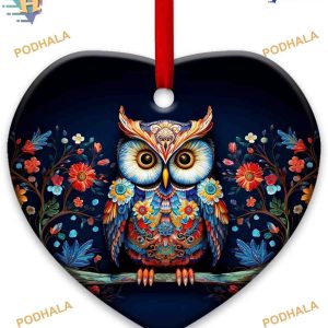 Starry Snowflakes Owl 2023 Family Christmas Ornaments