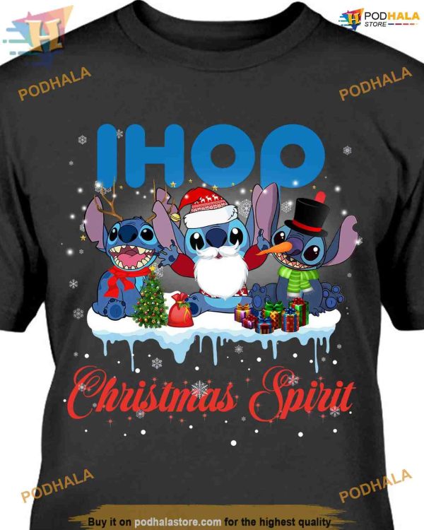 Stitch Santa Claus Christmas Spirit Shirt, Funny Christmas Shirt For Family