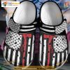 Strong Of The USA Shoes Crocs, America Flag Christmas Friend Gifts