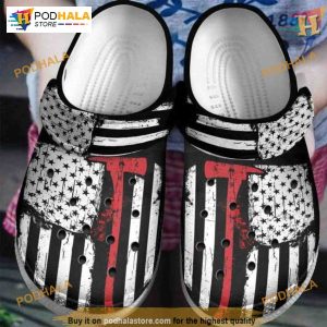 Strong Of The USA Shoes Crocs, America Flag Christmas Friend Gifts