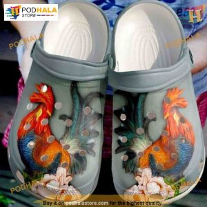 Stunning Rooster Lover Design Crocs, I Love Chicken Farming