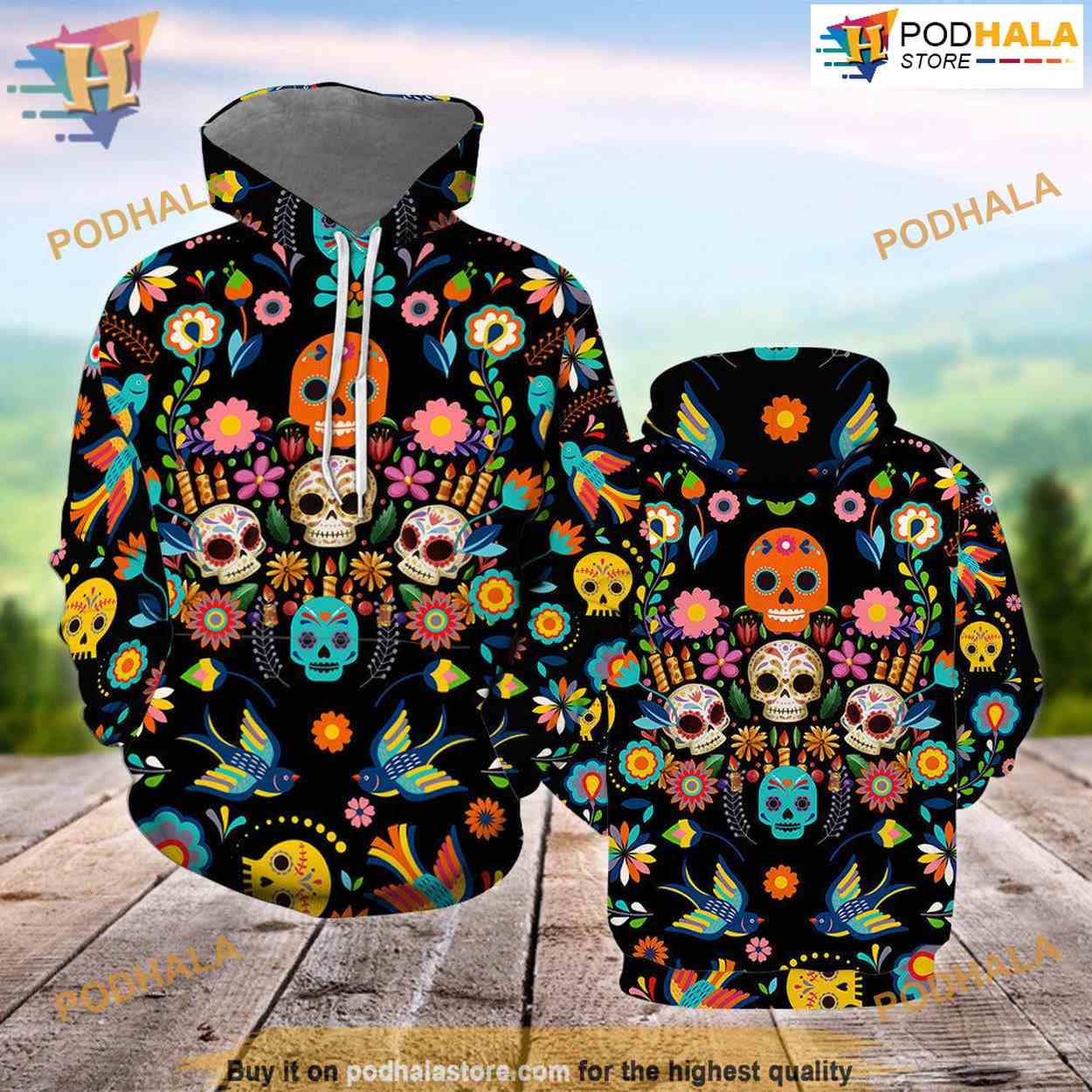 Sugar Skull All Over Printed 3D Hoodie Sweatshirt Sugar Skull All Over Printed 3D Hoodie Sweatshirt