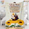 Sunshine Warmth for Mother's Day, Personalized Christmas Blanket