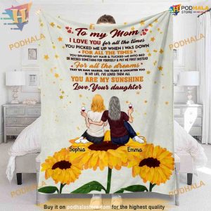 Sunshine Warmth for Mother's Day, Personalized Christmas Blanket