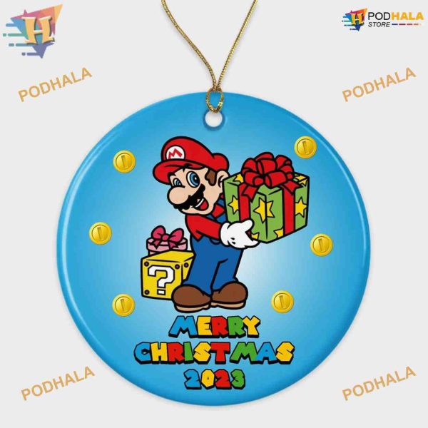 Super Mario Christmas 2023 Ornament, Personalized Family Christmas Ornaments