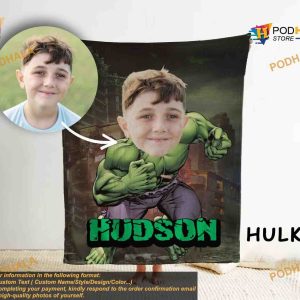 Superhero Boys Blanket Kids Personalized Photo Blanket Custom Blanket for Boys 3