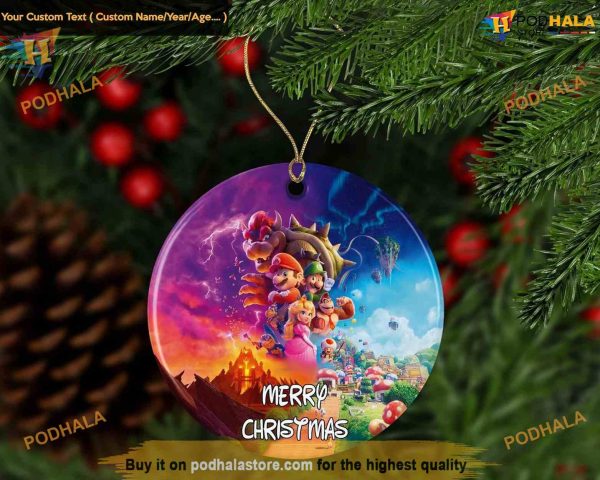 Superhero Themed Xmas Ornament, Disney Christmas Tree Decor 2023 for Kids