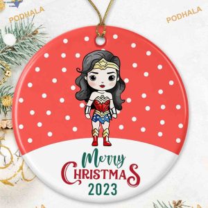 Superhero1 2023 Christmas Ornament, Funny Family Tree Decoration