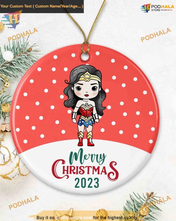 Superhero1 2023 Christmas Ornament, Funny Family Tree Decoration