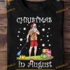 Surfing Santa August Shirt, Unique Funny Christmas Gift Ideas