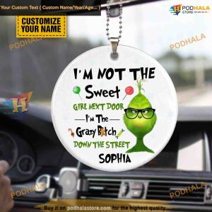 Sweet Girl Grinch Ornament Personalized Grinch Christmas Decor 2
