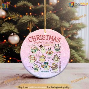 Swift Christmas Ts Version Ornament, Taylor Swift Christmas Ornament