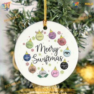 TS Christmas Ornament, Swifty Holiday Gift, Album Themed Xmas Decor