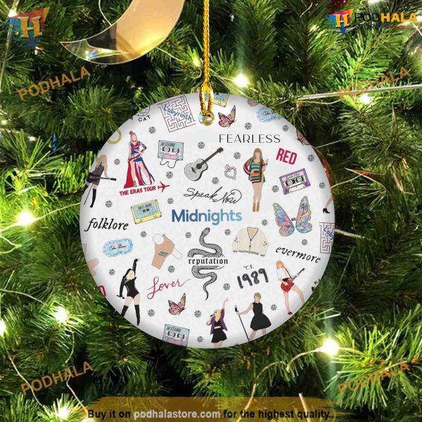 TS Eras Tour Christmas Ornament, Personalized Family Christmas Gifts
