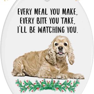 Tan American Cocker Spaniel 2023 Ornament, Personalized Puppy Owner Gifts
