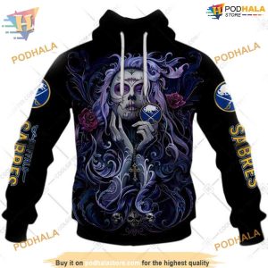 Tattoo Girl Artwork 2023 Unisex NHL Buffalo Sabres Hoodie Stylish Gear 1