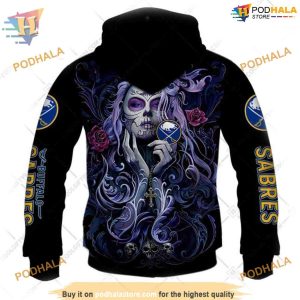 Tattoo Girl Artwork 2023 Unisex NHL Buffalo Sabres Hoodie Stylish Gear 3