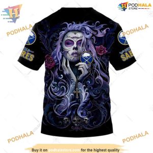 Tattoo Girl Artwork 2023 Unisex NHL Buffalo Sabres Hoodie Stylish Gear 4
