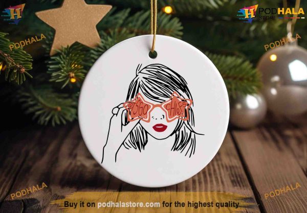 Taylor Cheers On Travis Kelce Ornament, Personalized Family Xmas Decor