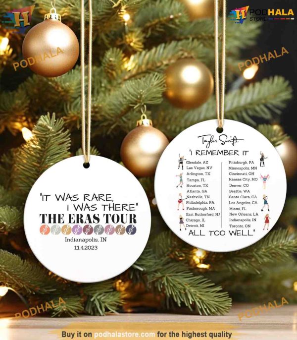 Taylor Swift Eras Tour City Ornament, Custom Christmas Keepsakes, Swiftmas 2023
